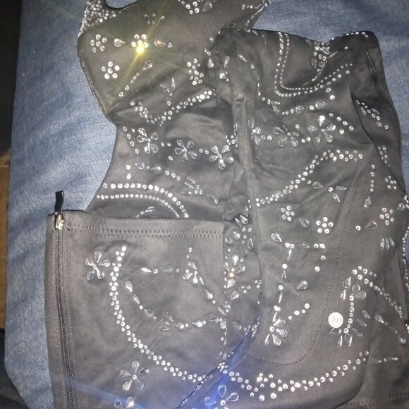 AZALEA WANG " PIECES OF A DREAM " STILETTO BOOT IN BLACK SUEDE(BRAND NEW !!!!!!! - Picture 10 of 10